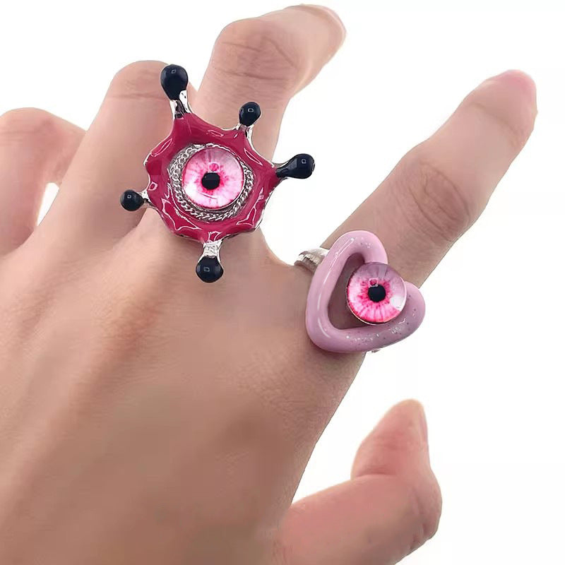 Bored Wearing Little Devil's Eye Sweet Rings