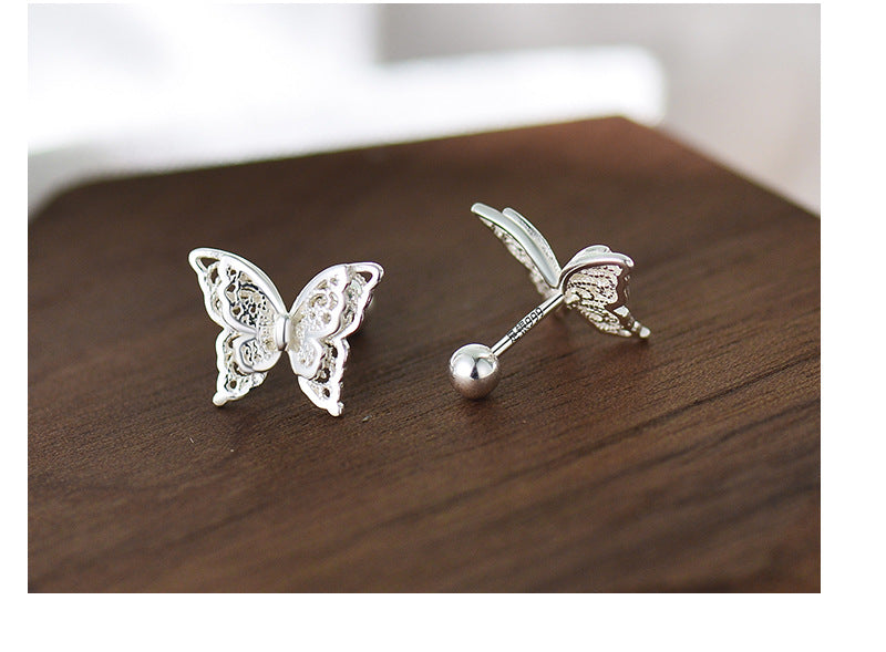 Butterfly Ear Bone Fresh Sweet Screw Earrings