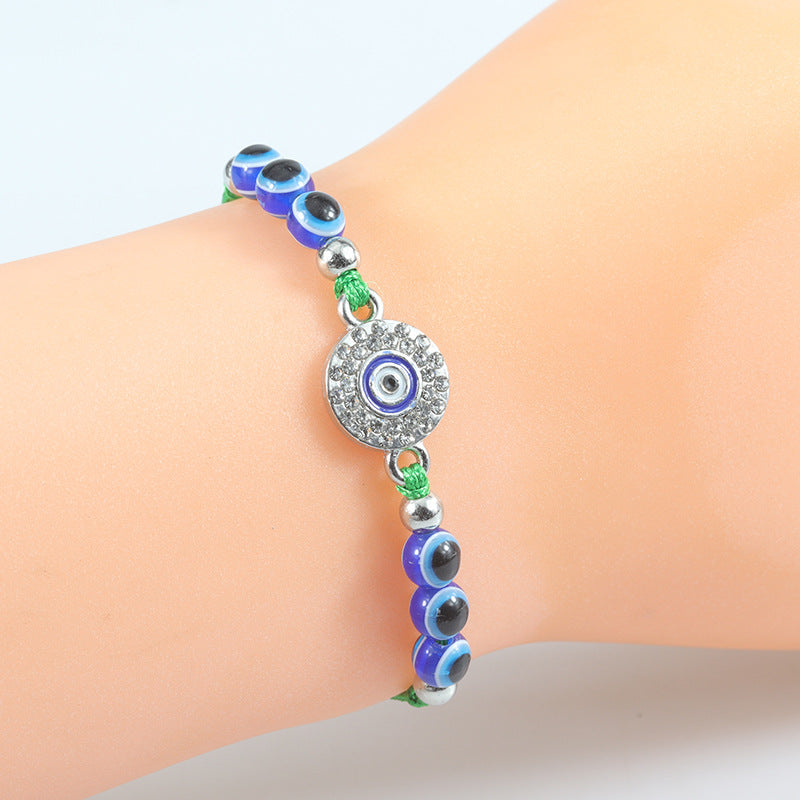 Woven Lucky Beads Charm Carrying Strap Bracelets