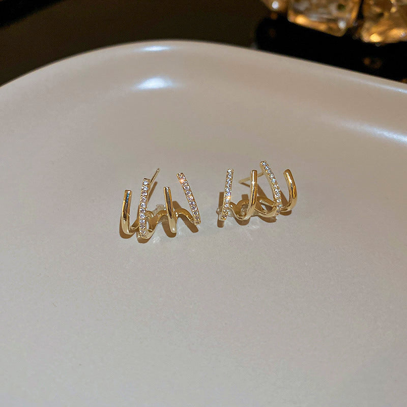 Women's Simple Grace Personality Long Tassel Asymmetric Earrings