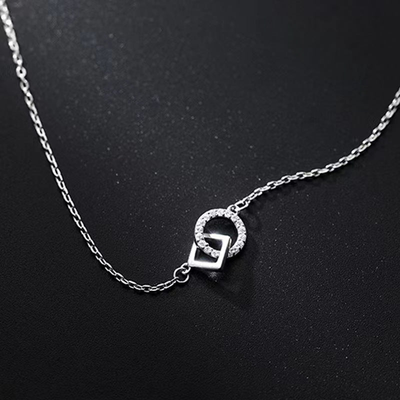 Women's Buckle Round Square Cold Style Light Luxury Geometric Necklaces