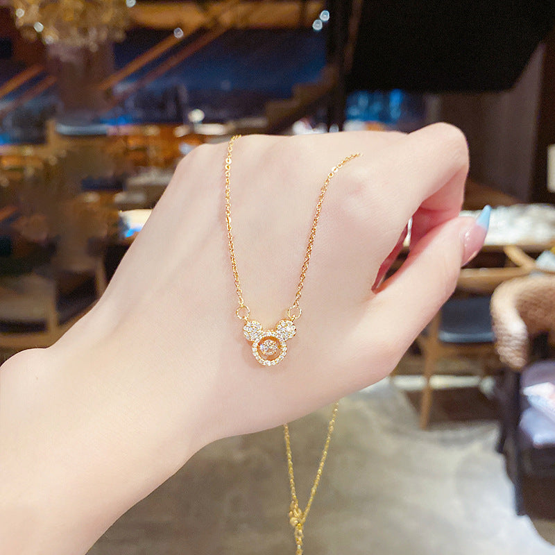 Fashion Mouse Head Female Light Luxury Temperament Smart Pendants