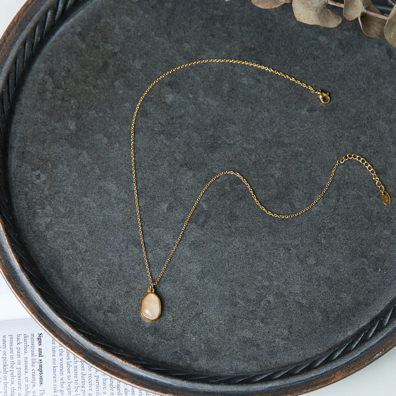 Clavicle Chain Female Titanium Steel Gold Plated Necklaces