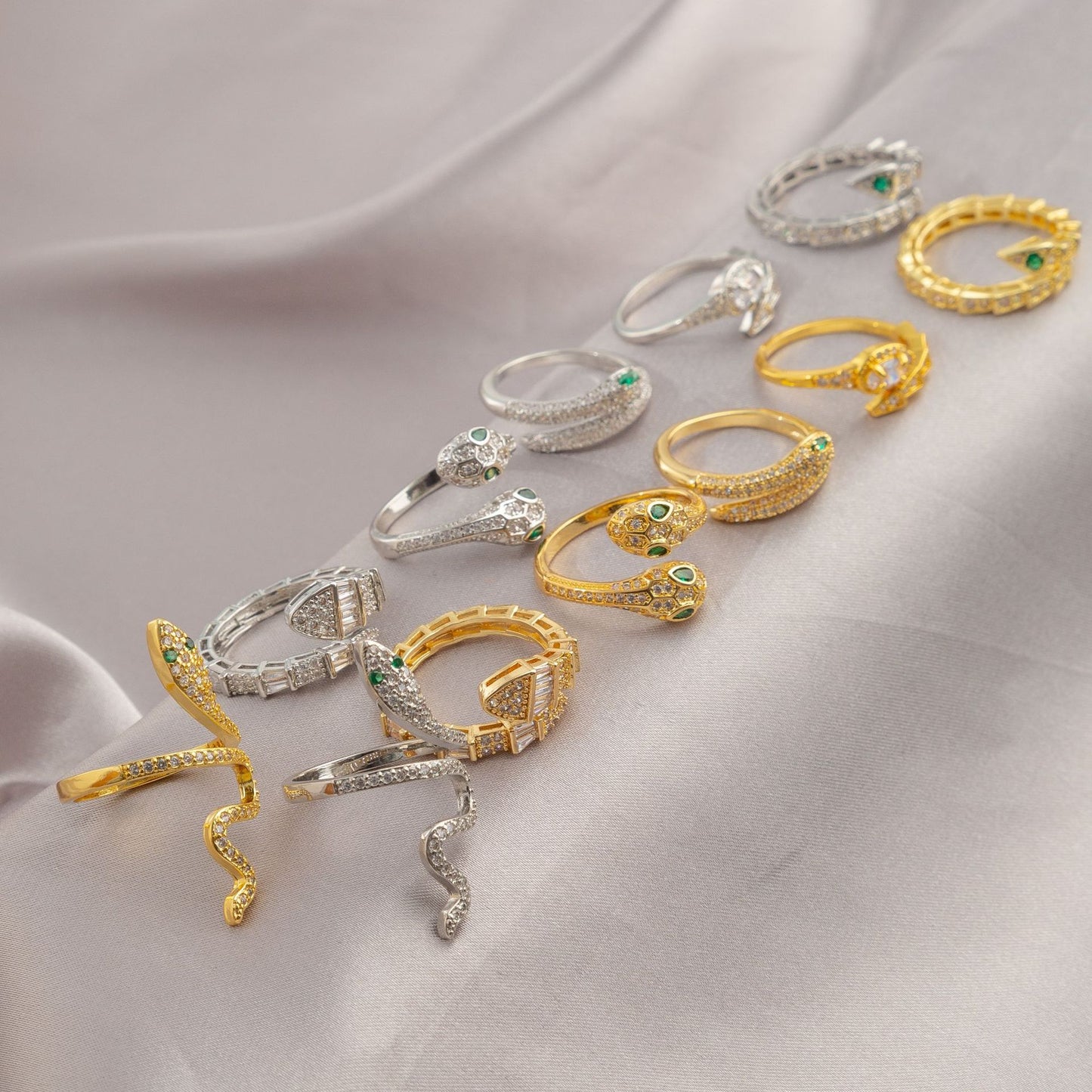 Snake Female Design High Sense Personalized Index Rings