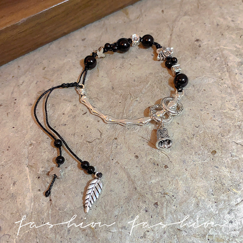 Style Butterfly Tassel Bamboo Beaded Female Bracelets