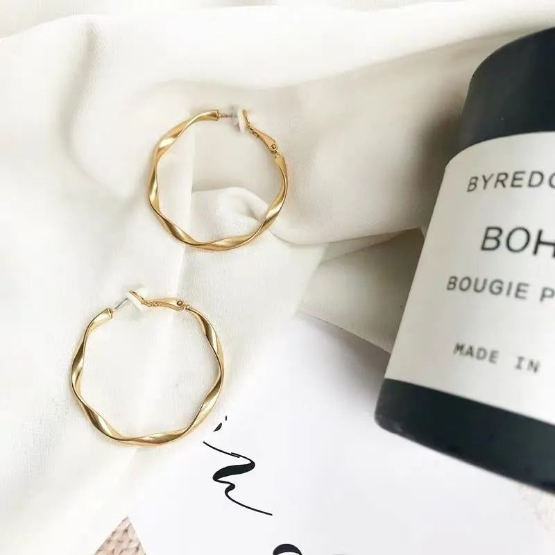 Sier Needle Temperament Female Personality Wild Earrings