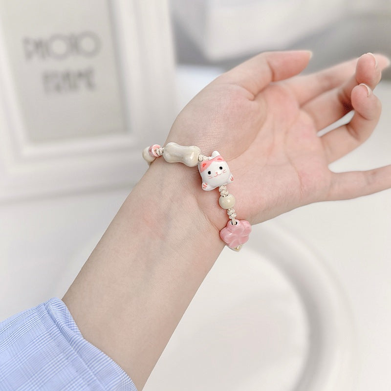 Women's Ceramic Summer High-grade Girlfriends Mori Artistic Minimalist Popular Bracelets