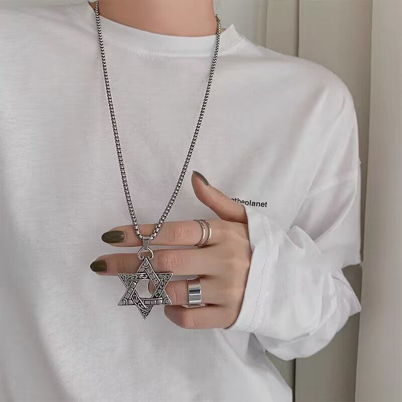 Women's Sweater Chain High-grade Long Pearl Titanium Necklaces