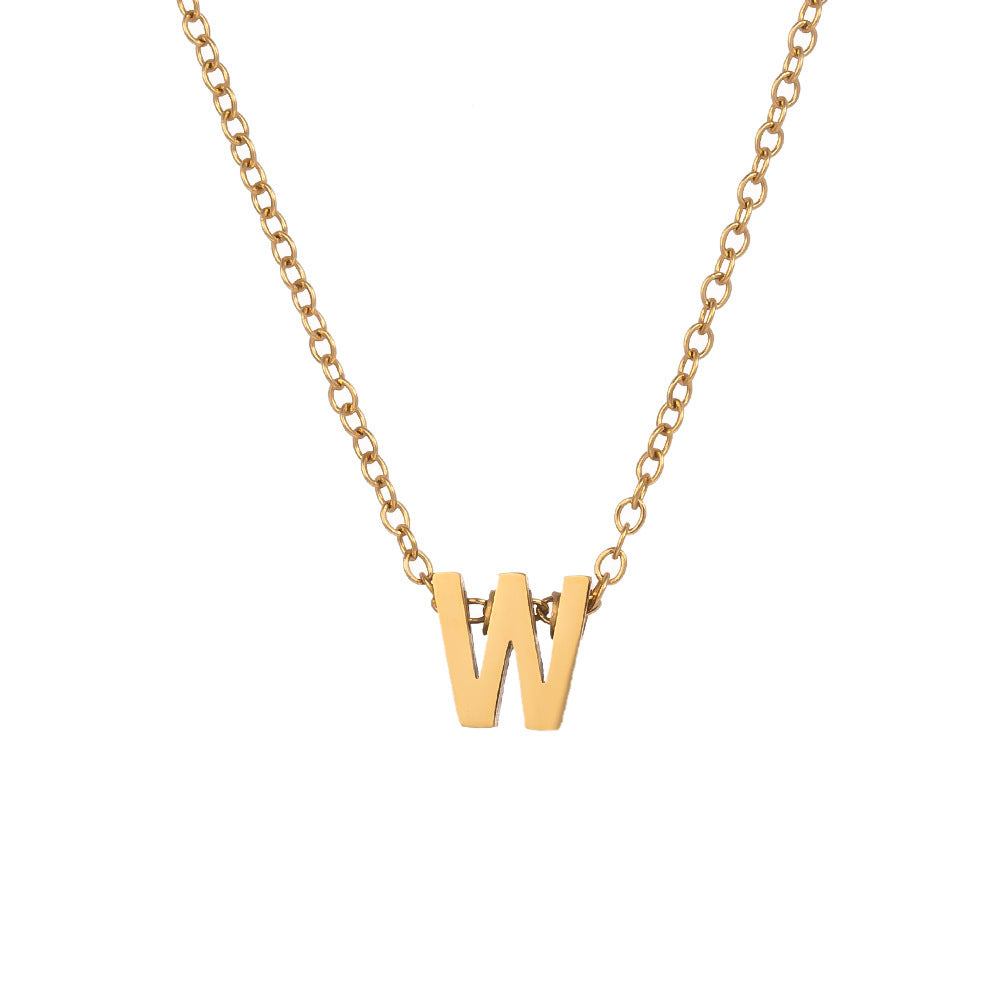 Fading English Letter Unisex Fashion Simple Necklaces