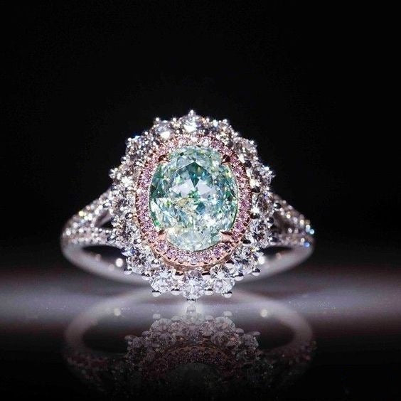 Women's Blue Crystal Fashion Topaz Gemstone Rings