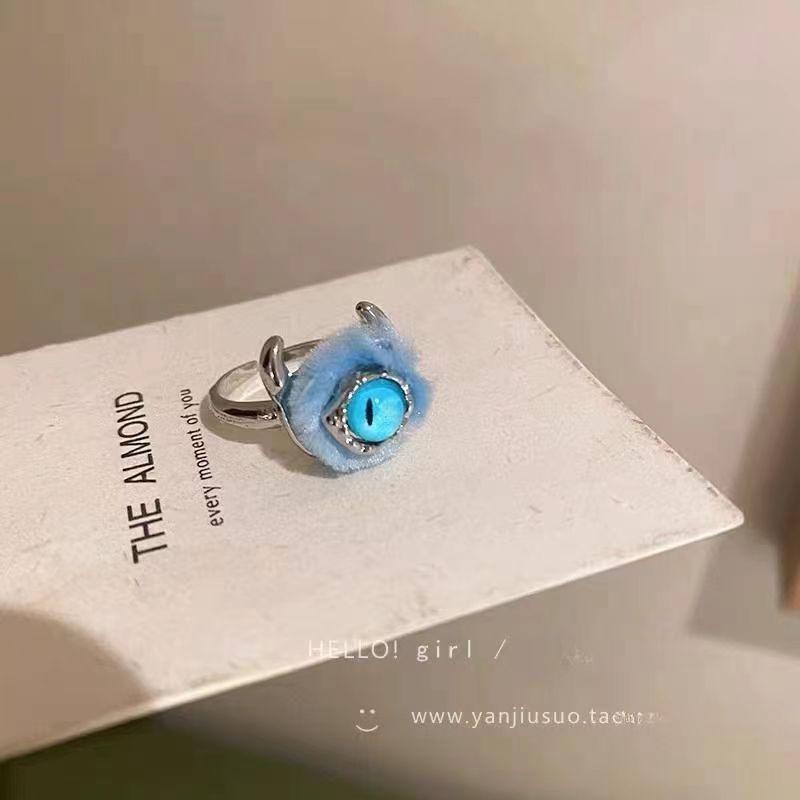 Flocking Bear Open Female Cartoon Index Finger Rings