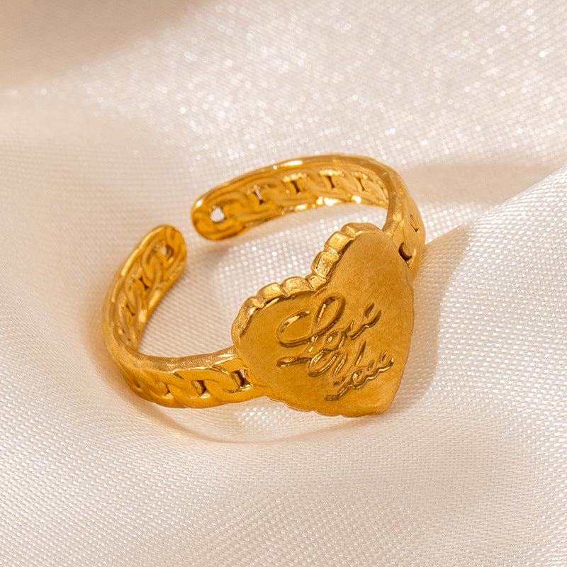 Fashion Rhinestone Zircon Open End Circle Rings