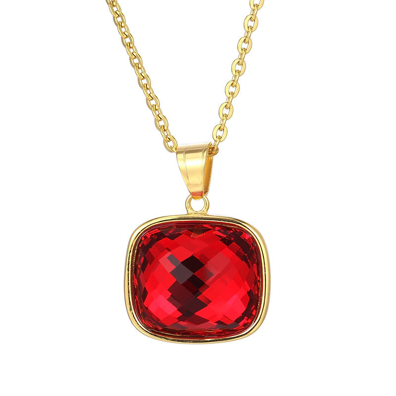 Elegant High Sense Square Multicolor Retro Pendants