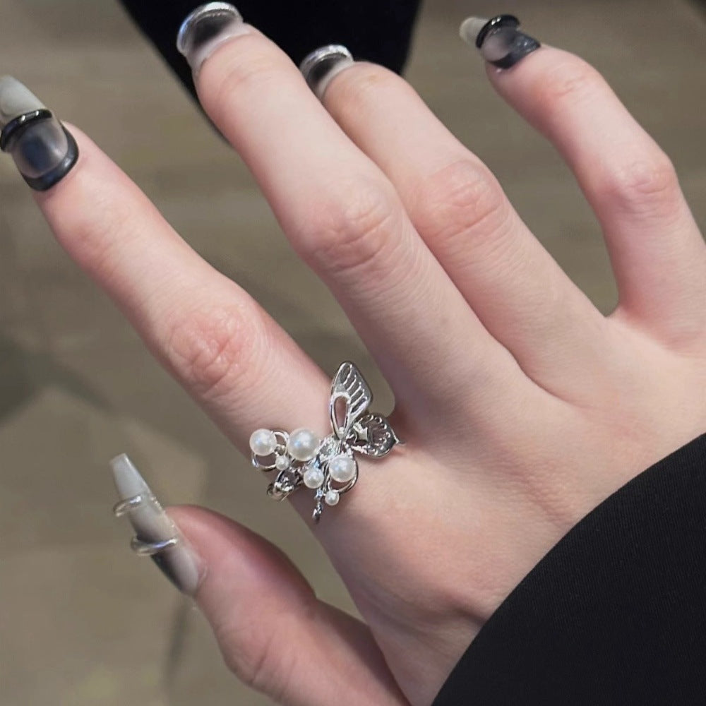 Women's Sterling Sier Style Niche High-grade Light Rings