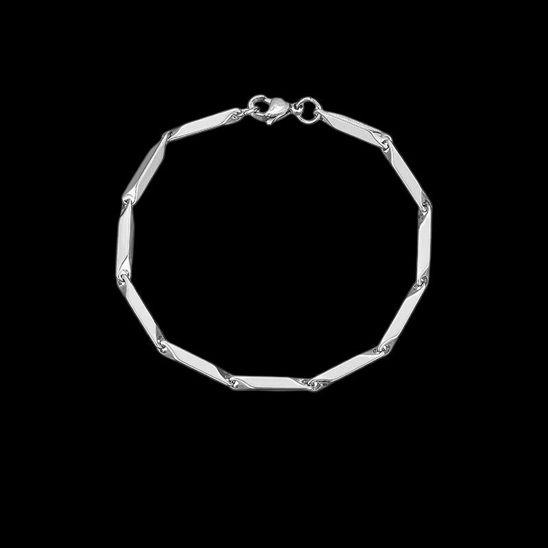 Titanium Steel Diamond Melon Seeds Chain Hip Hop Necklaces