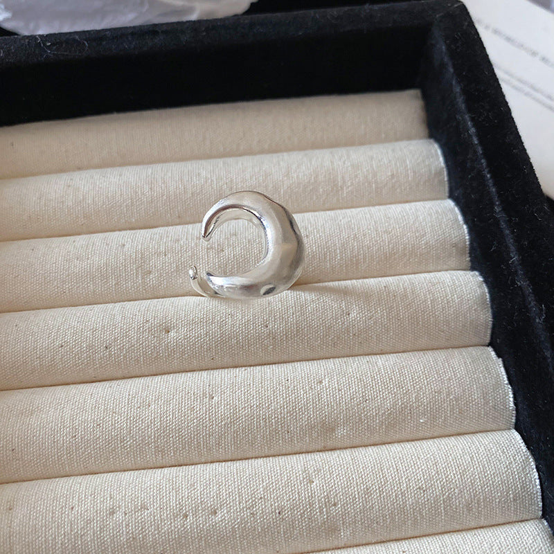 Women's Hollow Wave Geometric Open Trendy Design Rings