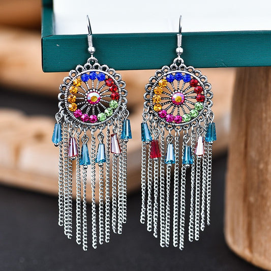 Chinese Style Vintage Tassel Female Elegant Earrings