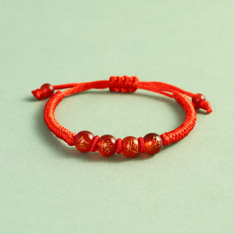 Chinese College Entrance Examination Gold List Title Ashore Blessing Bracelets