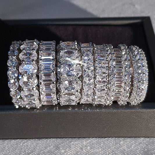 Full Diamond Simple Female Niche Advanced Rings