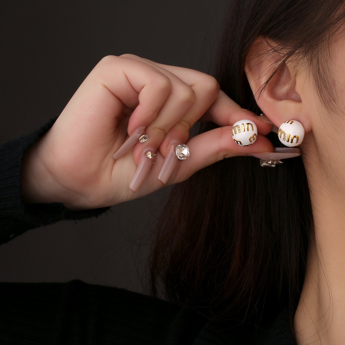 Korean Style Fashion Sier Needle Jewelry Earrings