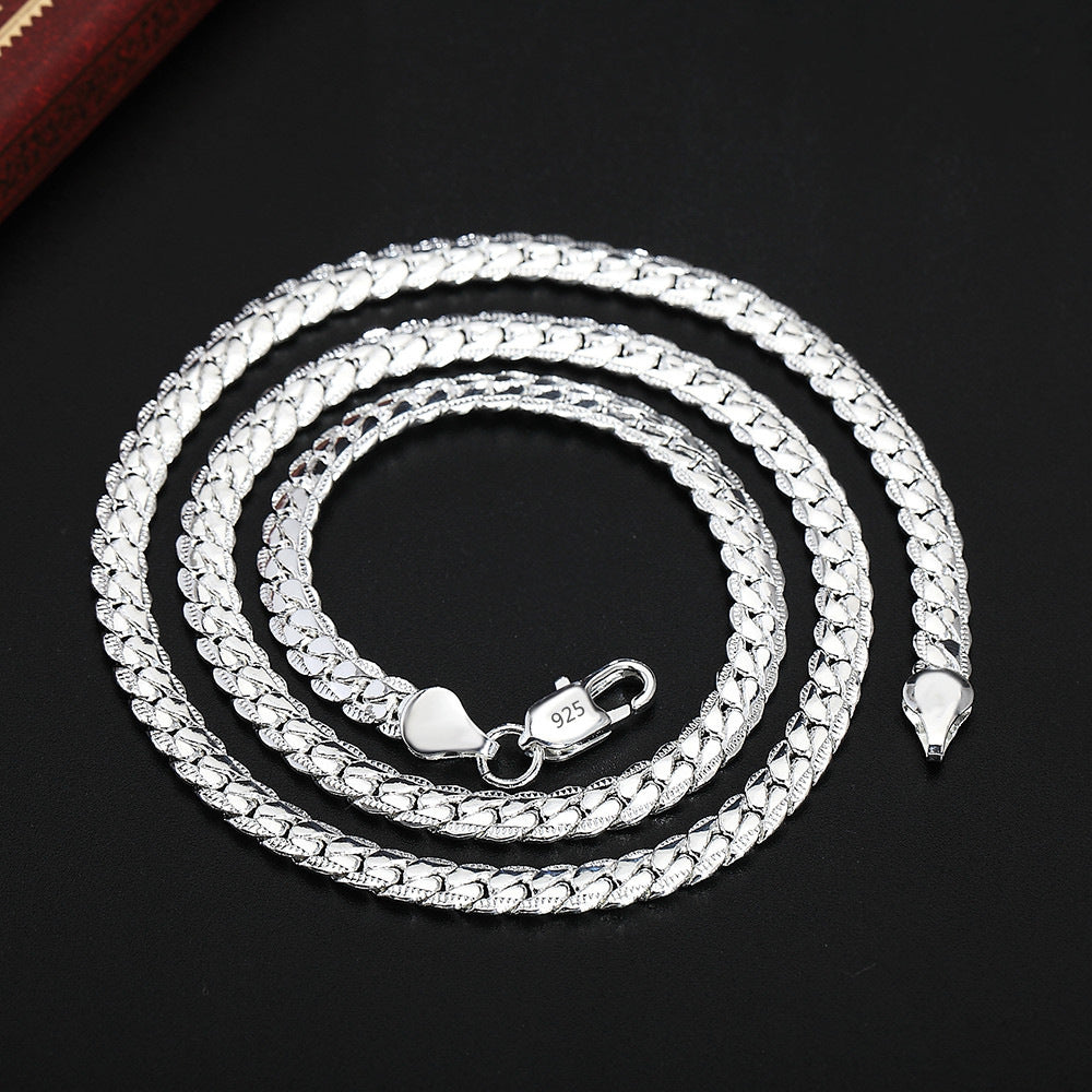 Sier Plated Gold Accessories Cuban Full Necklaces