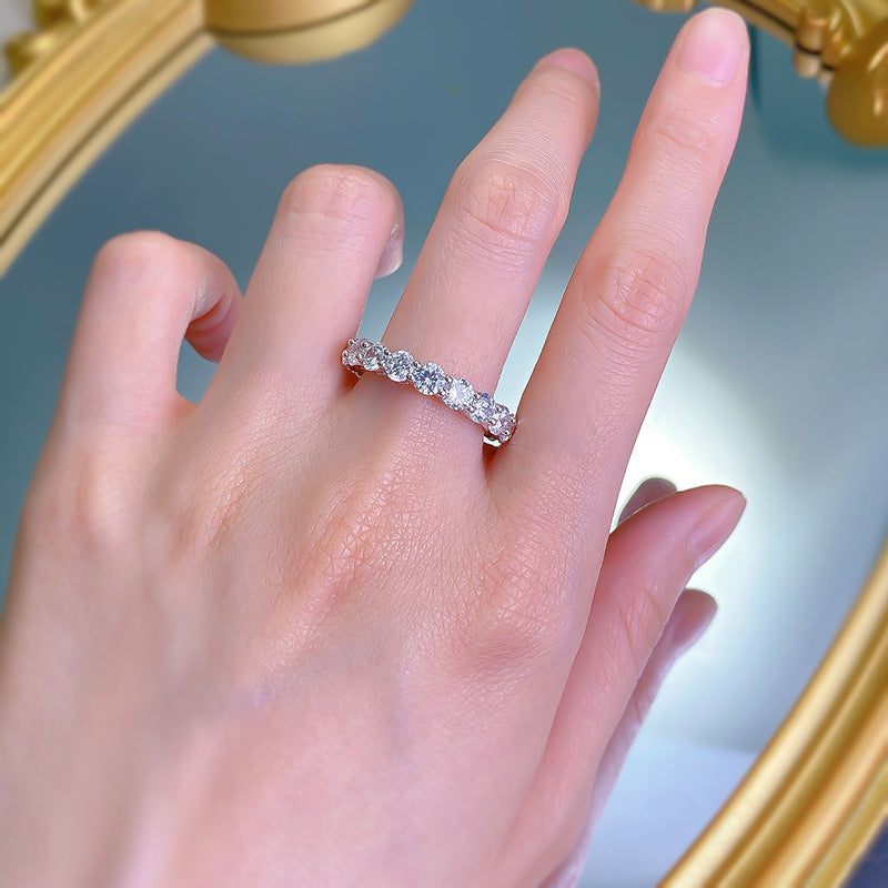 Women's Pretty Row Diamond Fashion Gift Rings