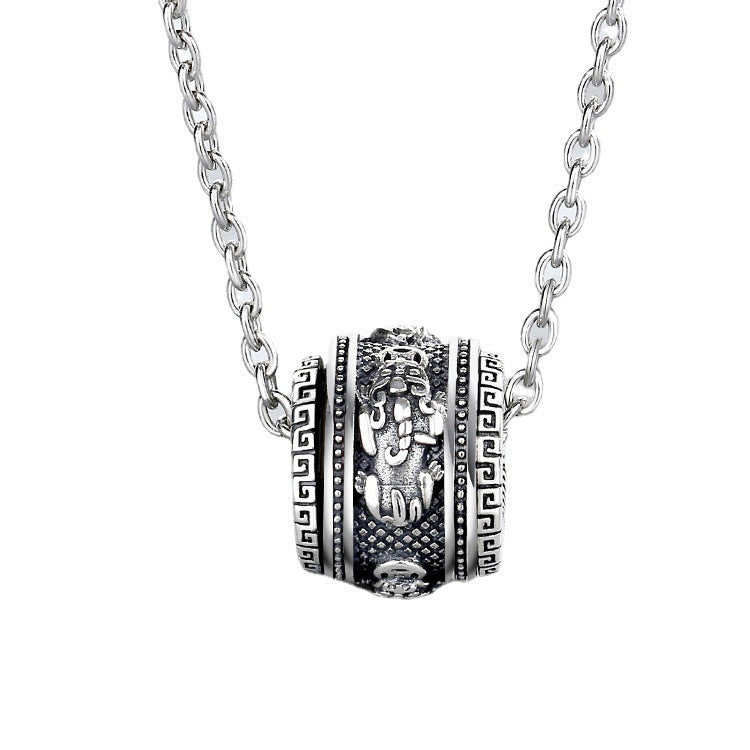 Men's Trendy Personality Retro Clavicle Chain Rotatable Necklaces