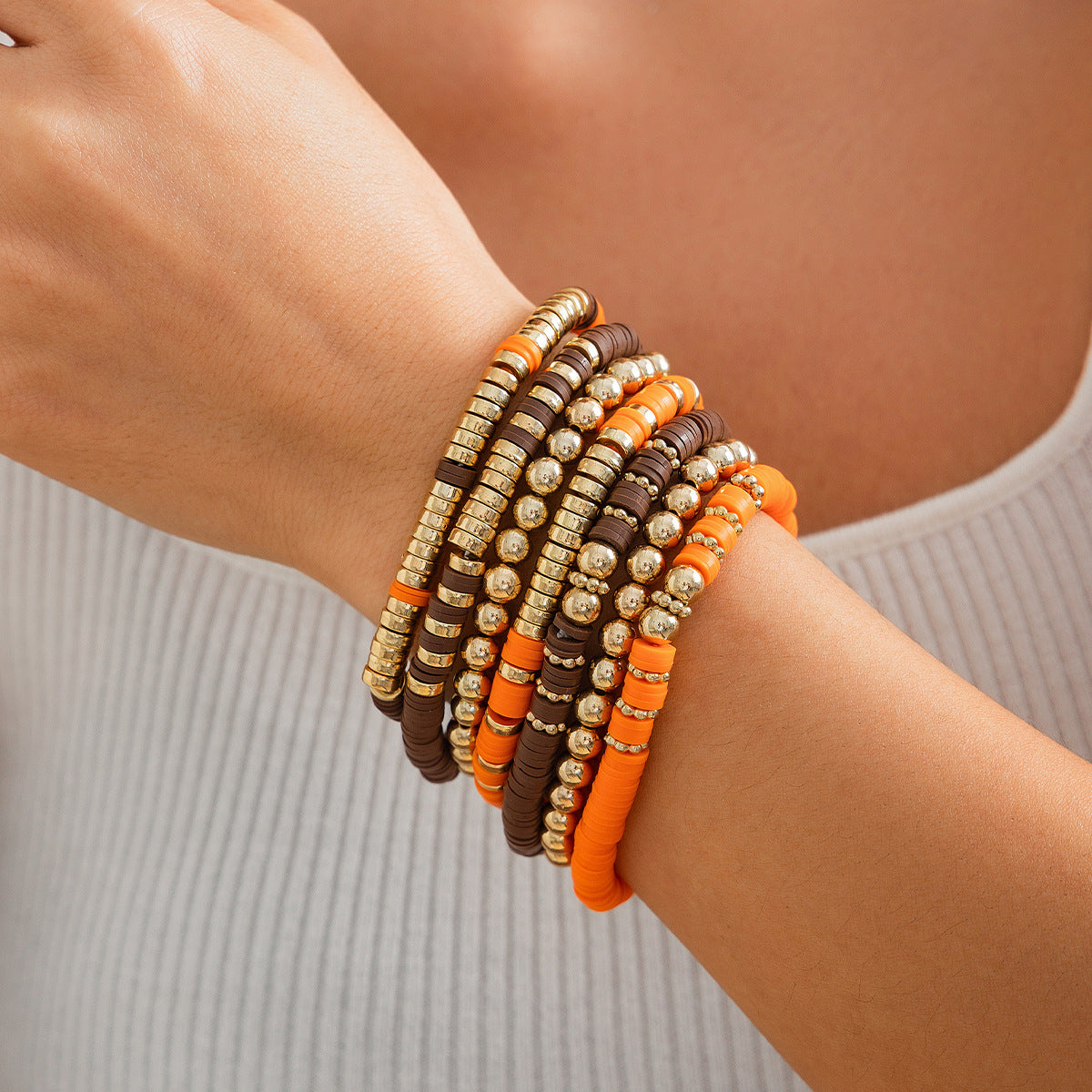 Leaf Acrylic Creative Handmade Polymer Clay Bracelets