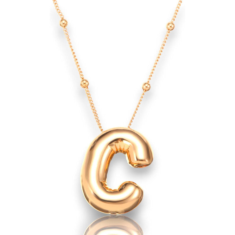 Glossy Letter Copper Popular Accessory Exquisite Necklaces