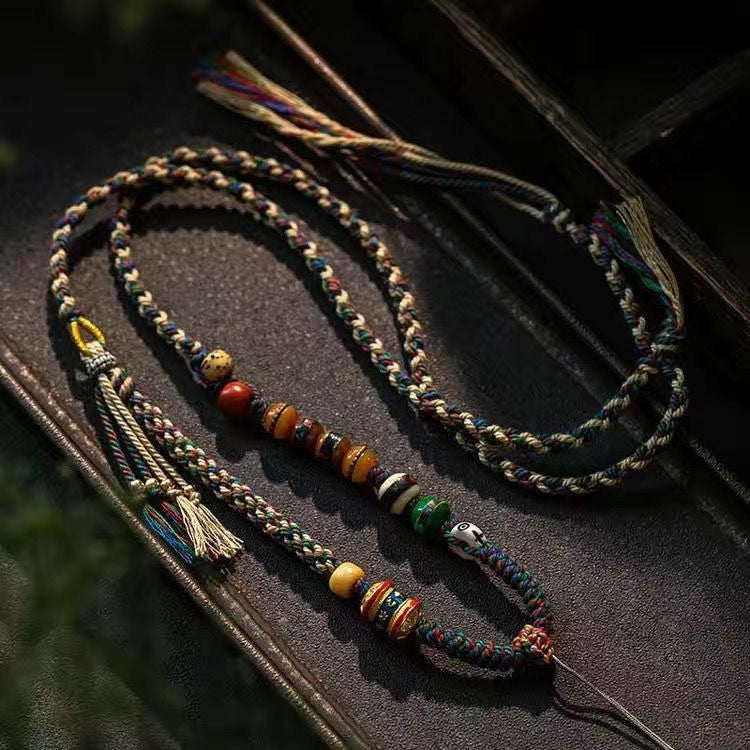 Six Words Motto Meaning Safe Good Luck Necklaces