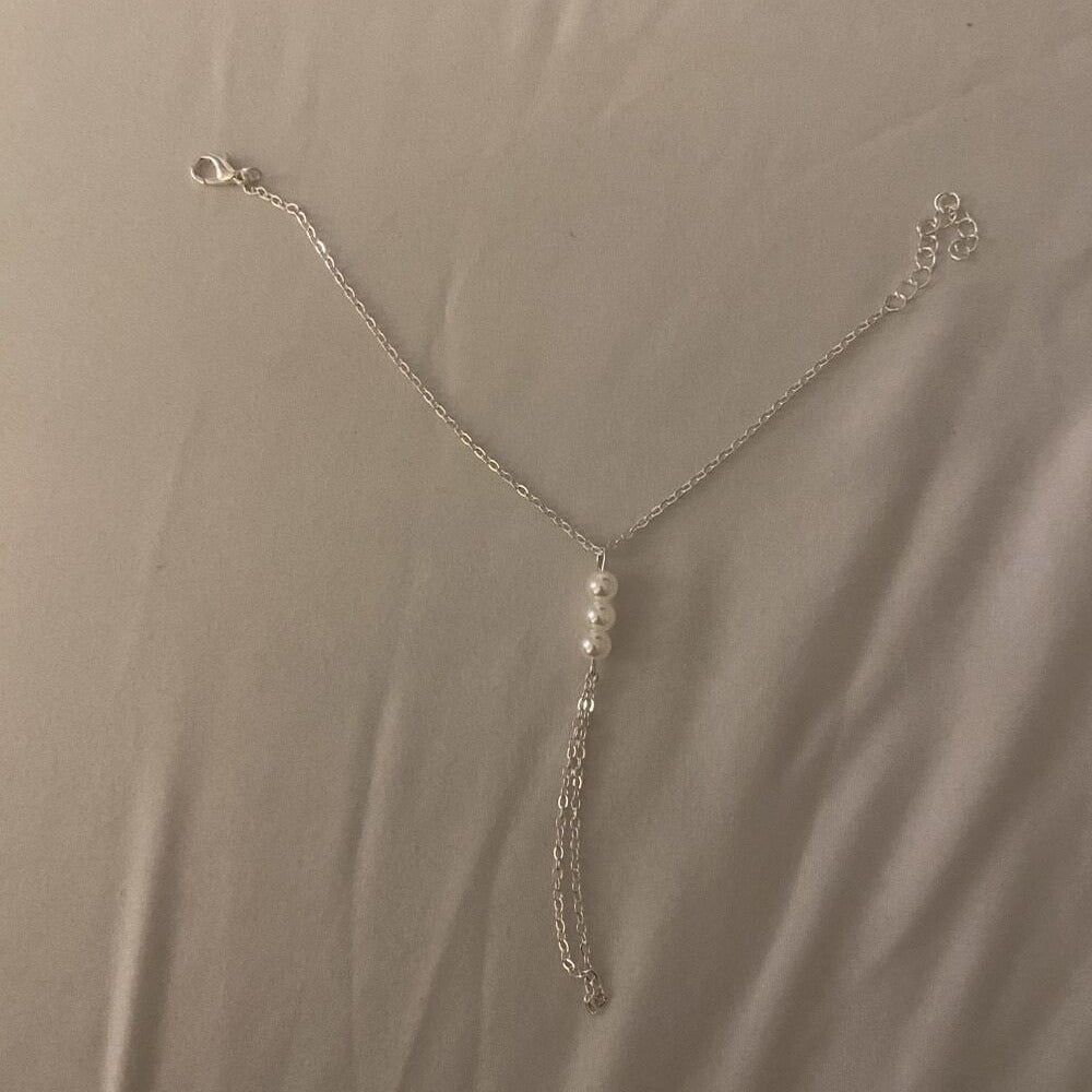 Women's Ornament Fashion Trendy Cool White Bead Versatile Bracelets