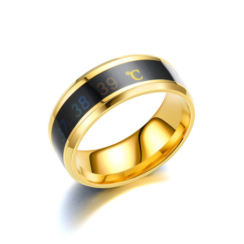 Fashion Temperature Automatic Induction Smart Change Rings