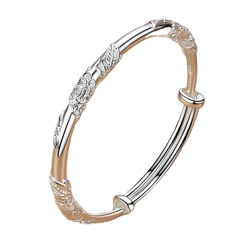 Branch Solid Push-pull Sier-plated Female Light To Bracelets