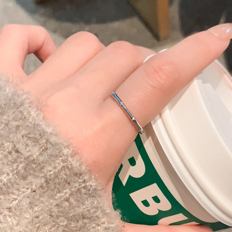 Design Titanium Steel Light Luxury Sense Rings