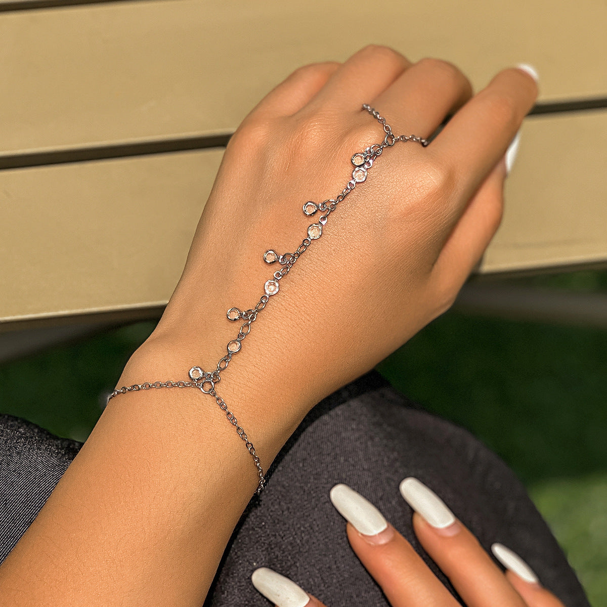 Ornament Ethnic Style Rhinestone Beach Chain Bracelets