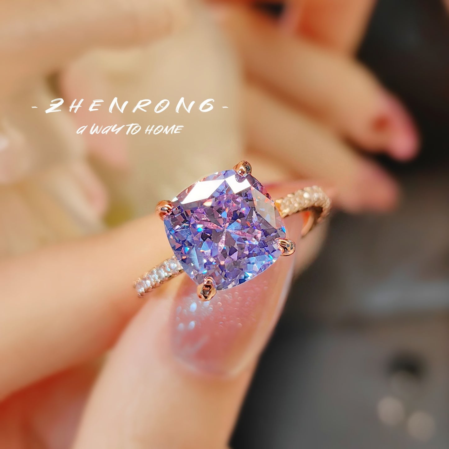 Women's Ice Flower Cut Virtue Pull Small Sugar Rings