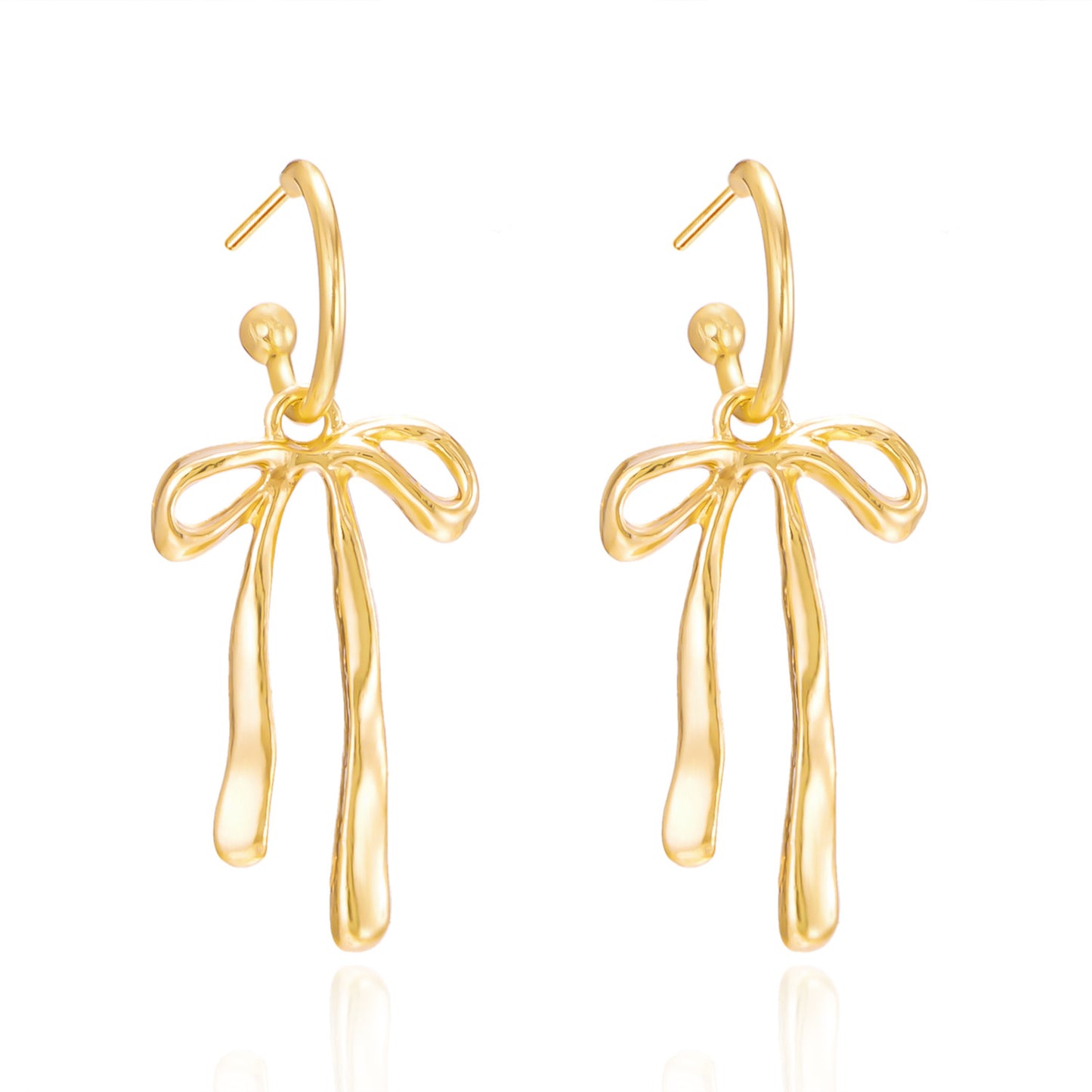 Creative Bowknot Tassel Simple Temperamental Minority Earrings