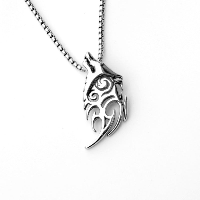 Stainless Steel Sheep Head Skull Punk Necklaces