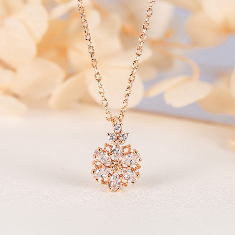 Limited Snowflake Snow Mowing Moonstone Tan Rings