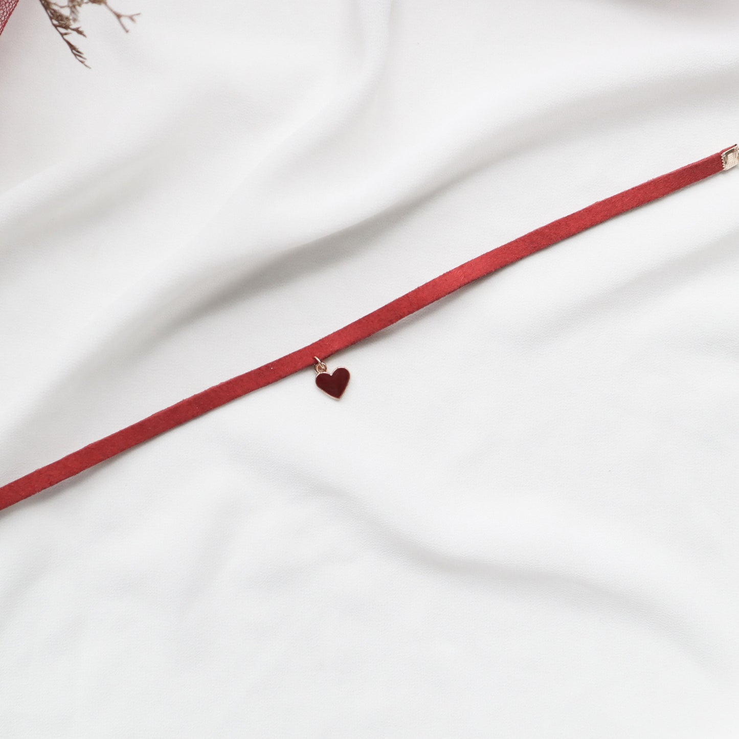 Women's Red Ornament Short Clavicle Chain For Necklaces