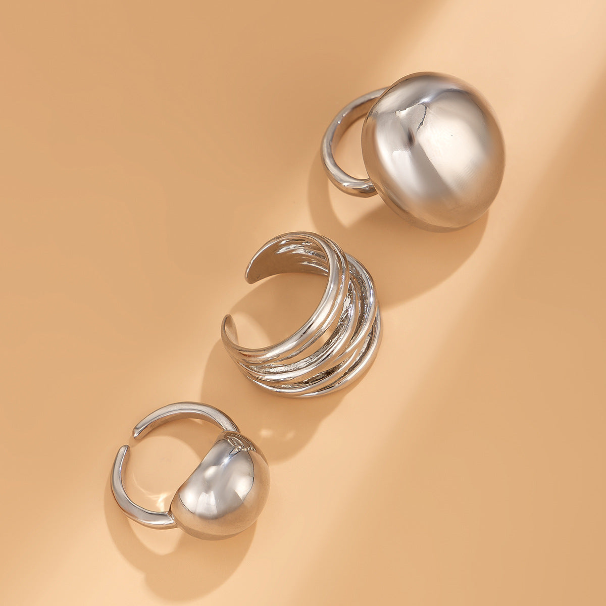 Twin Niche Opening Simple Geometric Casual Bracelets