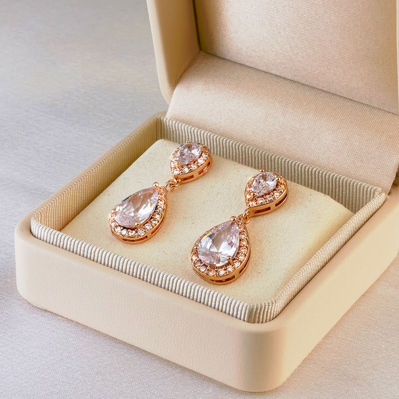 Women's Water Drop Ear Trendy Design High-grade Earrings