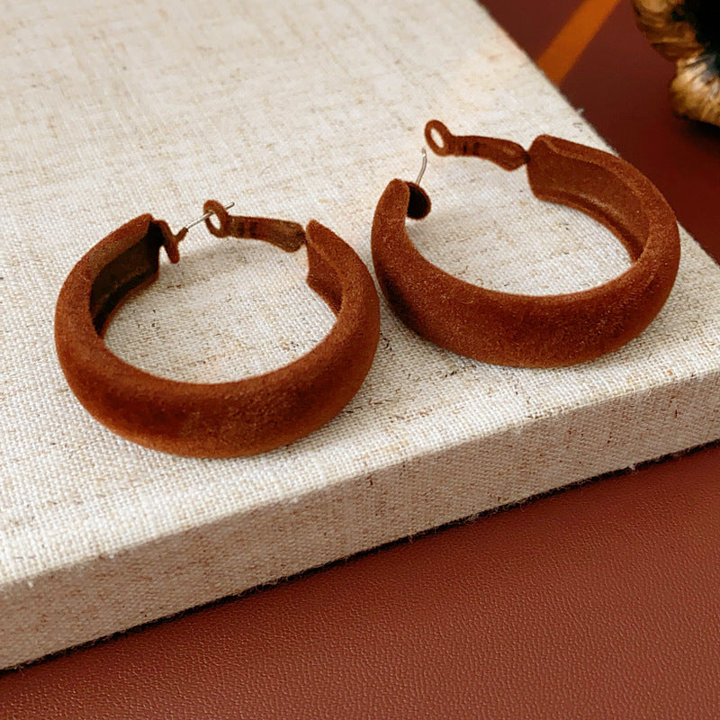 Sier Geometric Niche Design Elegant High-grade Earrings