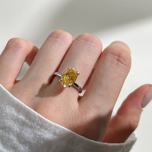 Wind Wedding High Luxury Oval Series Rings