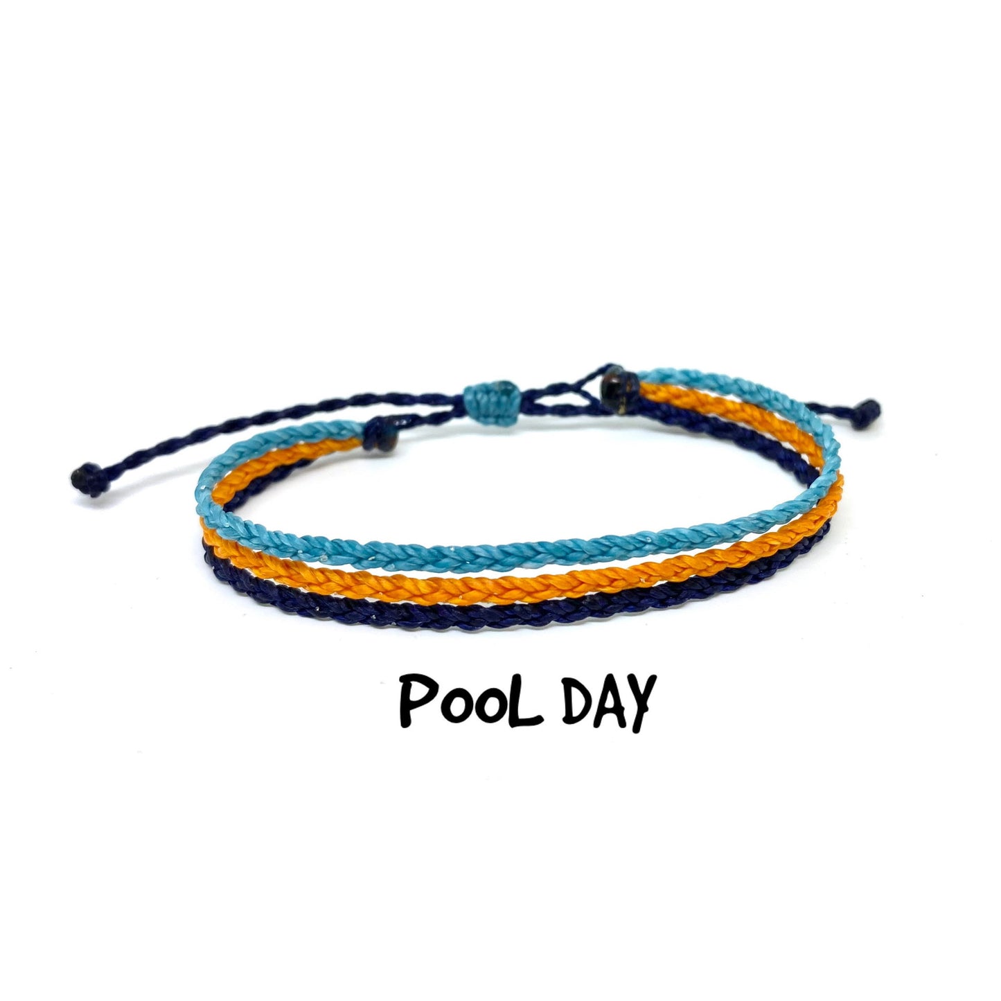 Three-strand Braid Wax Rope Bohemian Beach Bracelets