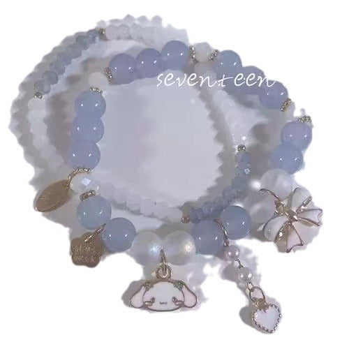 Cute Sweet Soft For Crystal String Beads Chain Bracelets