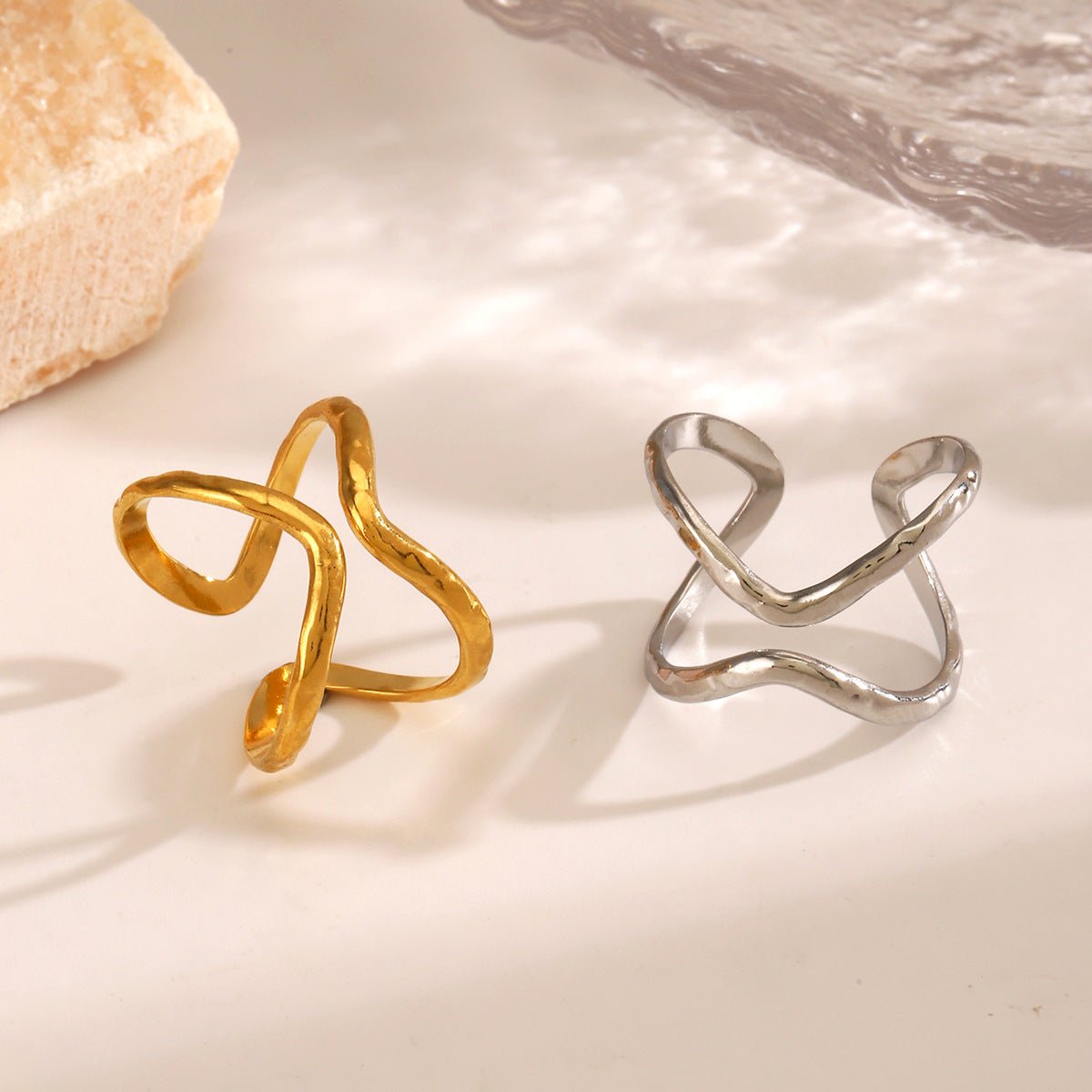Women's Steel Temperament Wild Line Design For Rings