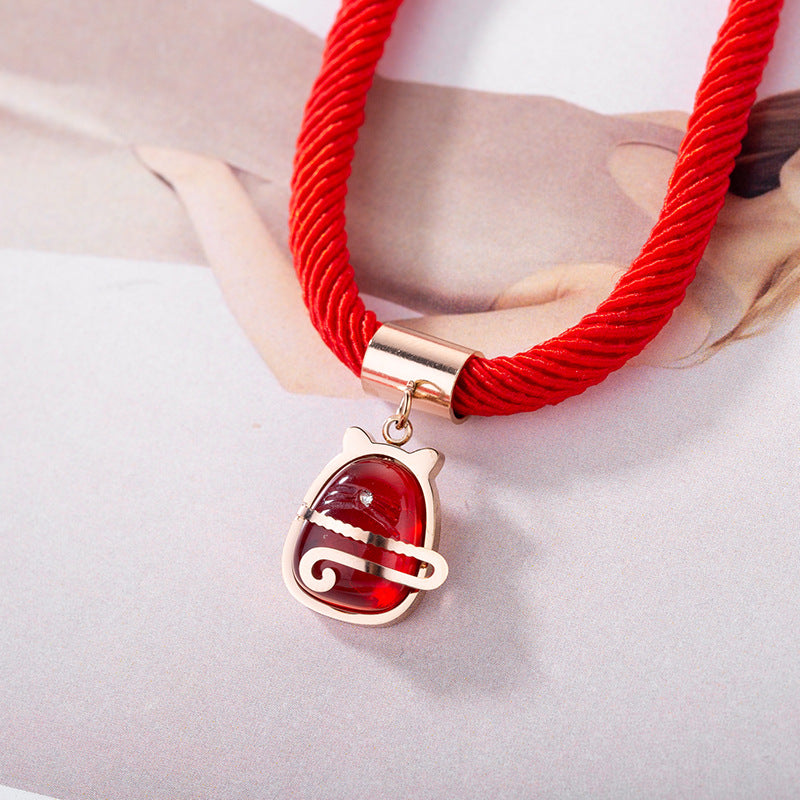 Women's Rose Plated Gold Money Bag Hand Bracelets