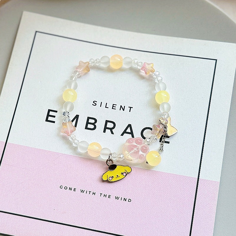 Style Mori Crystal String Beads Cat's Bracelets