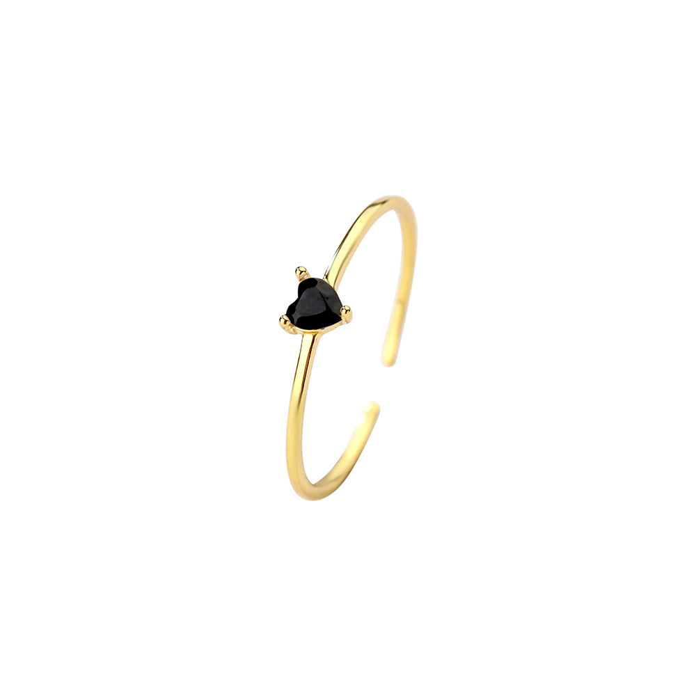 Loving Heart In Sterling Sier White Rings